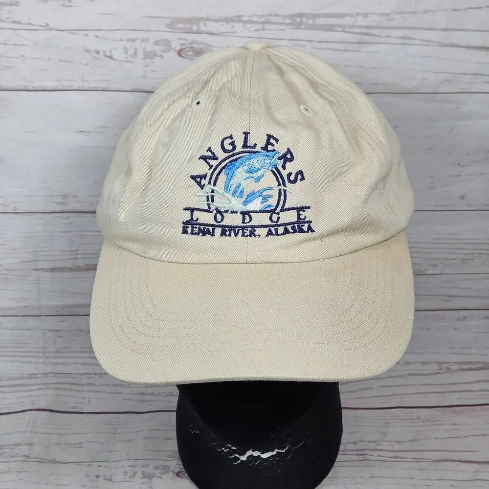 Richardson Anglers Lodge Kenai River Alaska Fishing Baseball Cap Men's